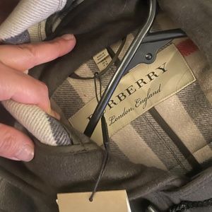 Burberry Olive Duffle Blackwell Short Coat